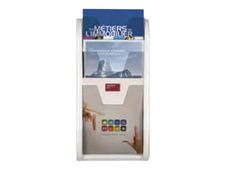 Promocome - Trieur mural / Porte-brochures monobloc 3 niveaux A4 - blanc