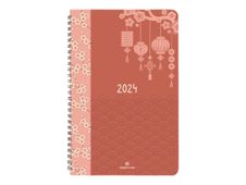 Oberthur Tokyo - Agenda 1 semaine sur 2 pages - 16 x 24 cm - lanternes