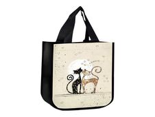 Kiub Bug Art - Sac de courses recyclé - chat/amoureux