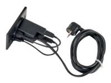 Obturateur d'alimentation VPAD pour caisson TOWER - 1 prise 220V + 2 prises USB - noir