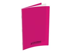 Conquérant Classique - Cahier polypro A4 (21x29,7cm) - 96 pages - grands carreaux (Seyes) - rose