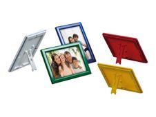 Promocome Ecoframe - Cadre porte-affiche clippant à poser ou à fixer au mur - A5 - noir