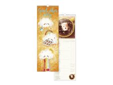 Legami - Calendrier mensuel 2024 - 16 x 49 cm - good vibes only