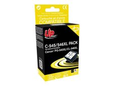 Cartouche compatible Canon PG-545XL/CL-546XL - pack de 2 - noir, cyan, magenta, jaune - Uprint
