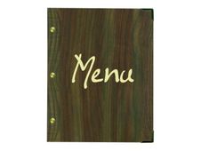 Bequet - Protège-menu "Authentic" - faux bois - 24,5 x 31,5 cm