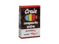 Juvénilia - 10 craies blanches - cylindriques