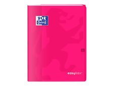 Oxford EasyBook - Cahier polypro 24 x 32 cm - 96 pages - grands carreaux (Seyes) - rose