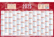 Calendrier bancaire année civile BOUCHUT "228 Rouge" 43 x 65 cm coloris rouge 70 %