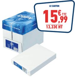 CARTON DE 5 RAMETTES DE 500 FEUILLES