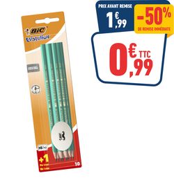 10 CRAYONS PAPIER + 1 GOMME