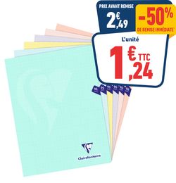 CAHIER 24x32 CM MIMESYS 96 PAGES - GRANDS CARREAUX - PASTEL