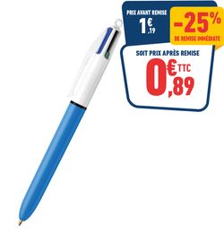 STYLO BIC 4 COULEURS