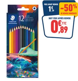 12 CRAYONS DE COULEURS