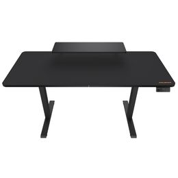 Bureau  Cougar E-Star 140 - Bureau gaming assis/debout - réglage électrique - L140 cm - noir