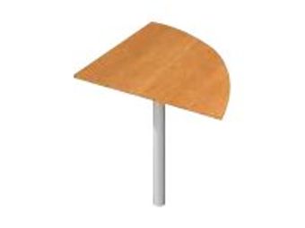 Angle de liaison à 90° pour Bureau Trend - pied blanc - plateau blanc