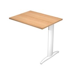 Retour direct pour Bureau Trend pieds métal - L80 - plateau imitation hêtre - pieds imitation hêtre