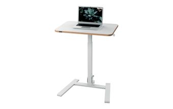 Bureau ERGO - Bureau assis-debout compact et pliable - réglable électrique - Blanc