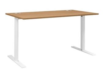 Bureau YES ! - 140 cm - Pieds métal fixes - Merisier