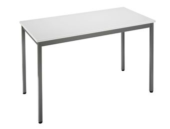 Table modulaire rectangulaire - L120 x H74 x P60 cm - gris clair