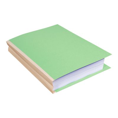 3288587701047-Exacompta Forever - 10 Paquets de 25 Chemises dos toilé - 320 gr - vert pré-Angle gauche-2