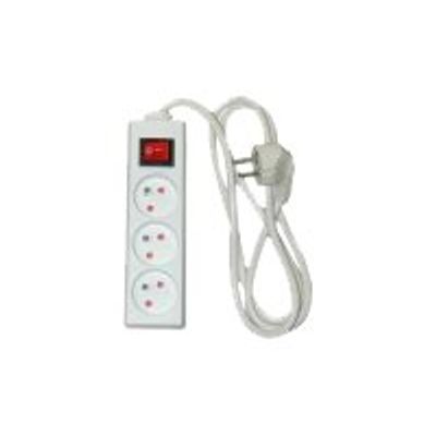 3701254710734-Multiprise avec interrupteur 3 prises - 1,5m-Avant-0