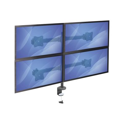 0065030867795-StarTech.com ARMQUAD - Bras support pour 4 écrans jusqu'à 27" - fixation pince - noir-Avant-5