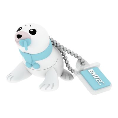 3126170113979-EMTEC Animalitos Marine Range M334 Baby Seal - clé USB - 8 Go-Angle droit-0
