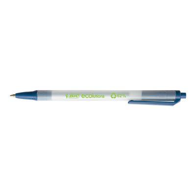 3086123175907-BIC ECOlutions CLIC STIC - 50 Stylos à bille - bleu-Angle gauche-0