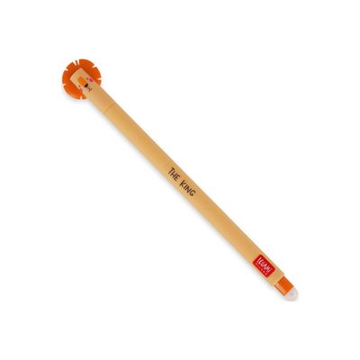 8054117629960-Legami - Stylo effaçable - lion - orange-Angle gauche-0