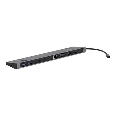 3303170112045-T'nB - Station d'accueil 11 en 1 (avec chargeur) - USB-C, VGA, HDMI-Angle gauche-0