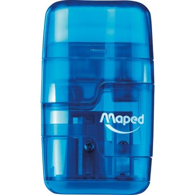 3154140492113-Maped DUO Connect - Taille crayon / gomme - 2 trous - disponible dans différentes couleurs--0