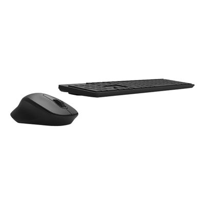 3567049009045-PORT Connect - Ensemble clavier et souris sans fil - Azerty-Angle gauche-1