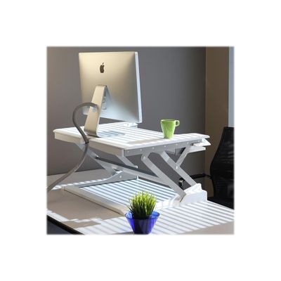 0698833048278-Ergotron WorkFit-T - Station de travail assis-debout - blanc-Arrière-3