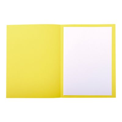 3288584351054-Exacompta Forever - 5 Paquets de 50 Chemises imprimées - 220 gr - jaune-Avant-1