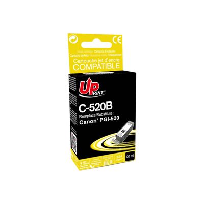 3584770882334-Cartouche compatible Canon PGI-520 - noir photo - Uprint-Angle gauche-1