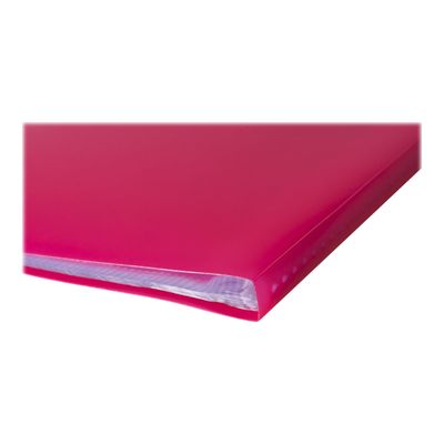 3130631854653-Exacompta Chromaline - 12 Porte vues - 80 vues - A4 - rouge-Gros plan-1