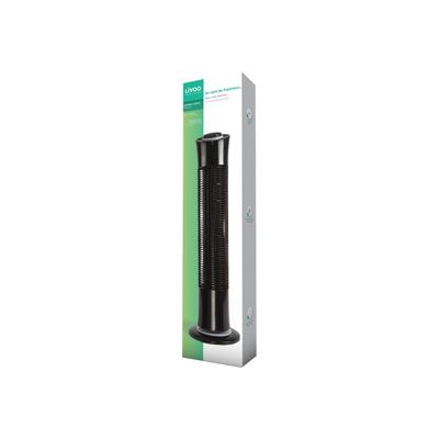 3523930094798-Livoo - Ventilateur colonne - 3 vitesses - noir-Angle droit-2