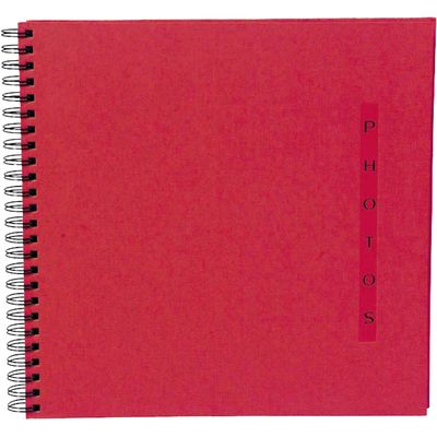 3130630169253-Exacompta Design - Album photo à spîrales 32 x 32 cm - rouge--0