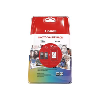 08714574669540-Canon PG-540L/CL-541XL - Pack de 2 - noir, couleur (cyan, magenta, jaune) - cartouche d'encre ori-Avant-0