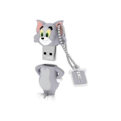 3126170113917-EMTEC Tom & Jerry range - Clé USB - 8 Go - USB 2.0 - Tom-Angle droit-2