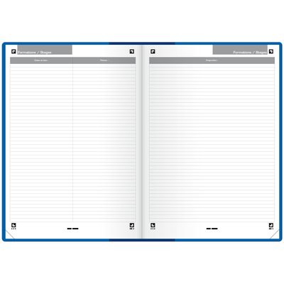 3147280129957-Agenda Oxford Teacher perpétuel - 21 x 29,7 cm - bleu - Hamelin--2