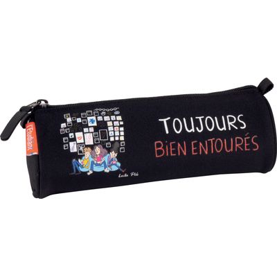 3045050385834-L'Étudiant Humour - Trousse ronde 1 compartiment - différents modèles disponibles - Hamelin--3