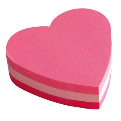 10310328-Post-it - Bloc cube forme coeur - 3 couleurs assorties - 225 feuilles--1