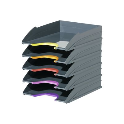 4005546701967-Durable Varicolor - Corbeille à courrier-Angle droit-2
