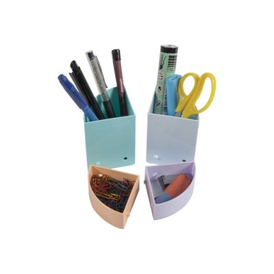 9002493094598-Exacompta The Quarter Aquarel - Pot à crayons modulable-Avant-0
