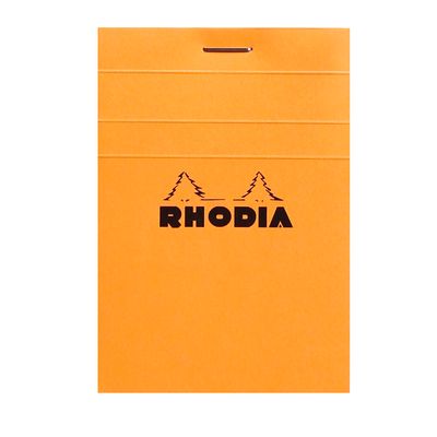 3037920112008-Rhodia - Bloc notes - 7,4 x 10,5 cm - 80 pages - petits carreaux - 80g--0