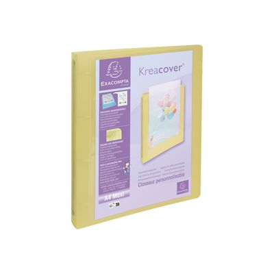 3130630517795-Exacompta Kréacover Pastel - Classeur à anneaux personnalisable - Dos 40 mm - A4 - pour 275 feuilles - disponibl-Angle droit-0