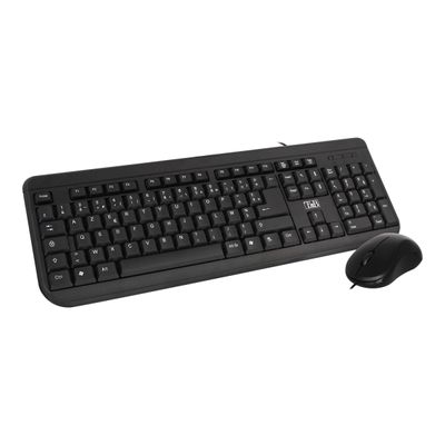 3303170071915-T'nB STREAMLINE COMBO - ensemble clavier et souris filaire - noir-Angle gauche-1