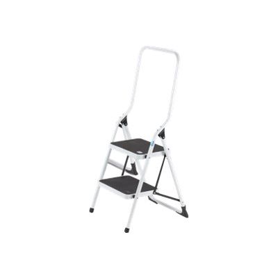 3701254715166-Escabeau - 2 marches - noir et blanc-Angle droit-0