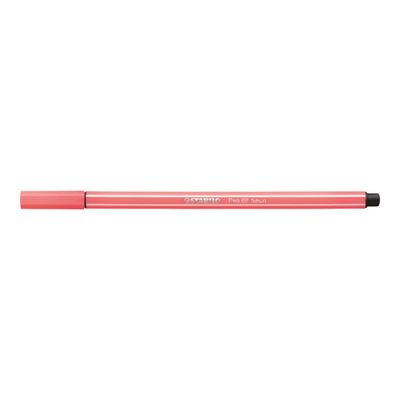 4006381121088-STABILO Pen 68 - Feutre pointe moyenne - rouge fluo-Angle gauche-1